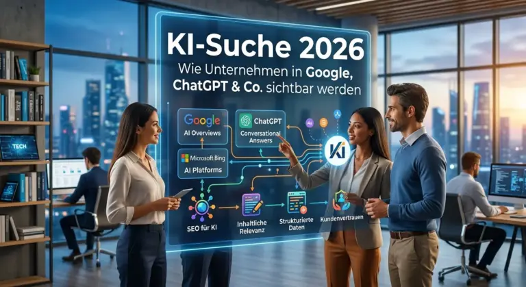 KI-Suche 2026: Wie Unternehmen in Google, ChatGPT & Co. sichtbar werden